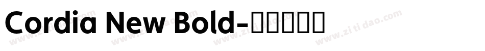 Cordia New Bold字体转换